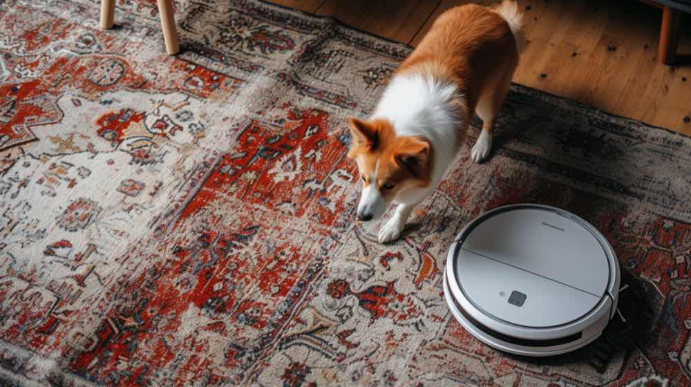 Professional rug cleaning process